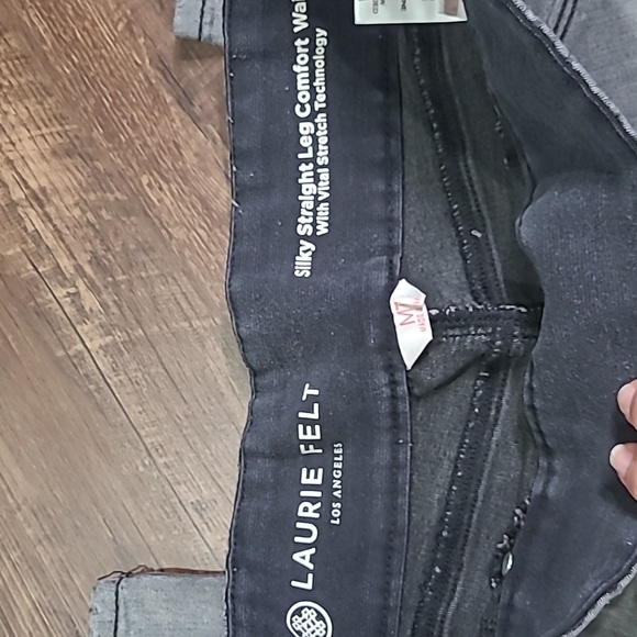 Lori Felt Silky Straight Leg Comfort Waist Pull On Leggings Jeans M Tall - Picture 2 of 9